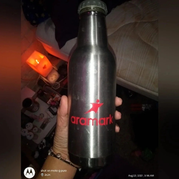 20.9 oz Retro Stainless Steel Thermal Bottlewith Aramark Logo - Picture 5 of 8